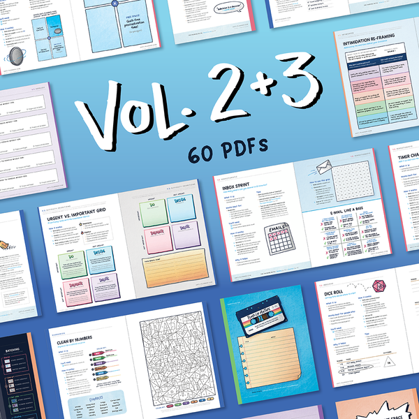Volumes 2+3 (60 PDFs): Anti-Planner Digital Mini Bundle — PDF download preview