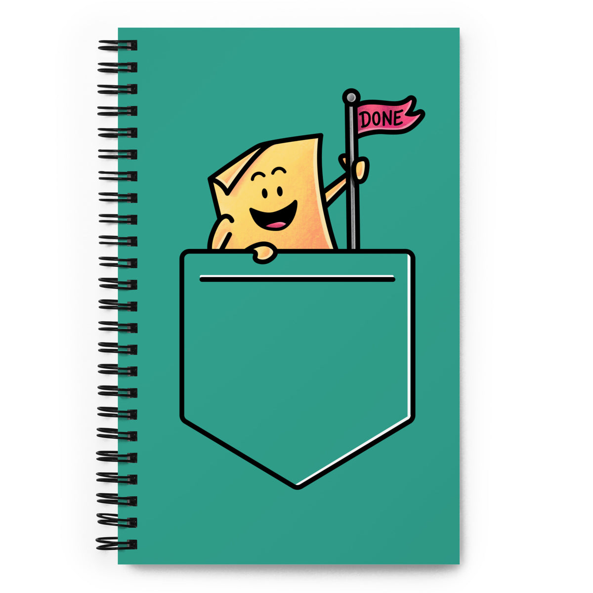 The Thing (Pocket) Spiral Notebook — notebook front cover, Anti-Planner design by Dani Donovan