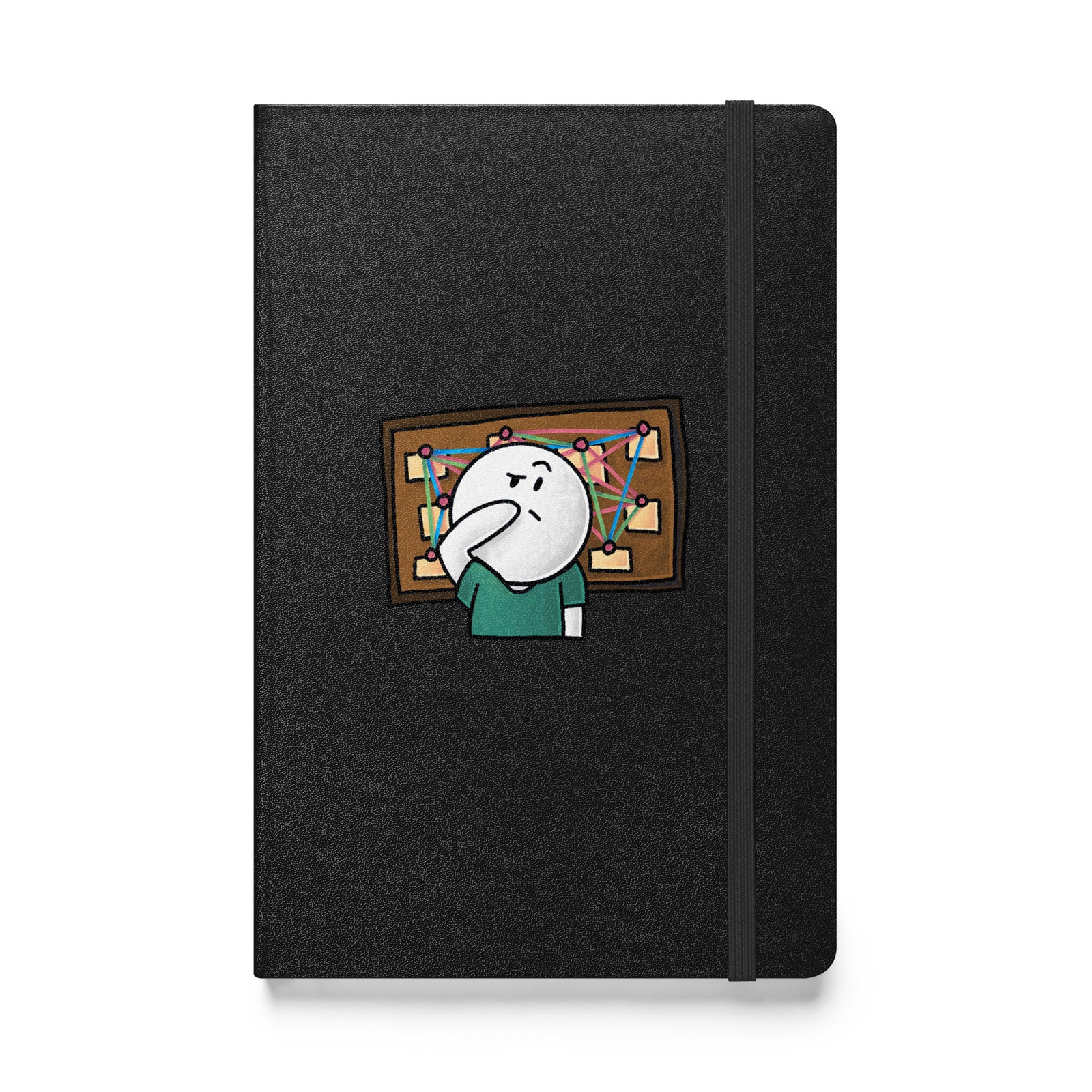4.2: Difficulty Prioritizing Hardcover Bound Notebook — notebook front cover, Anti-Planner design by Dani Donovan