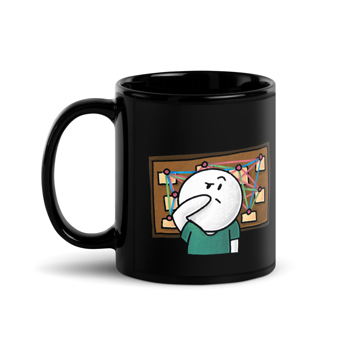 4.2: Difficulty Prioritizing Mug — 11oz ceramic mug front, Anti-Planner design by Dani Donovan