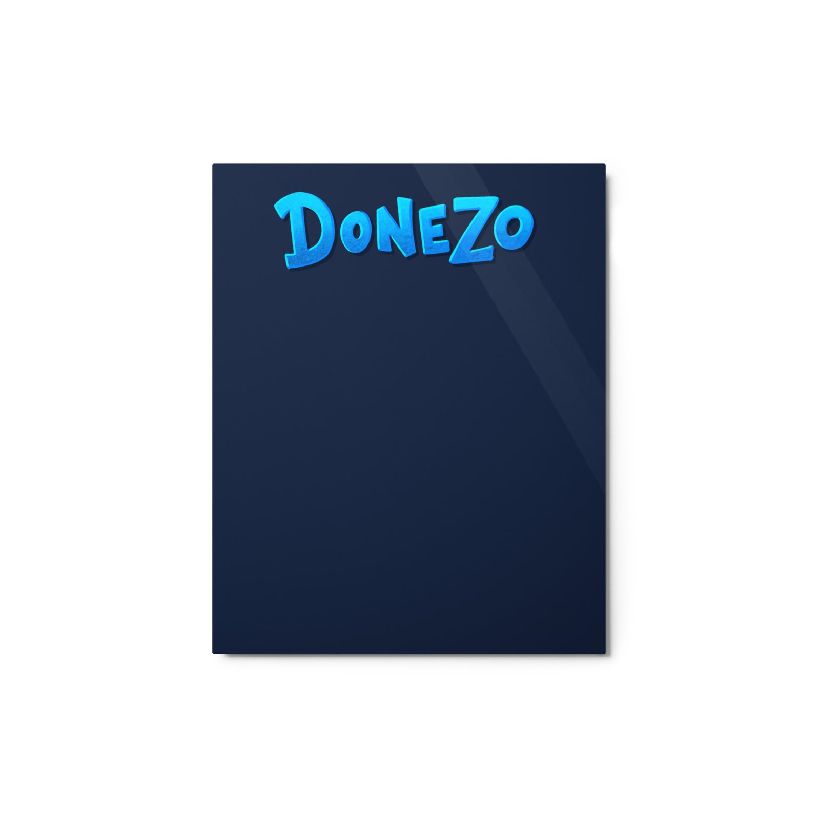 Kanban Board (Metal Print) [4/4]: Donezo — ADHD-friendly Kanban board by Dani Donovan, front view