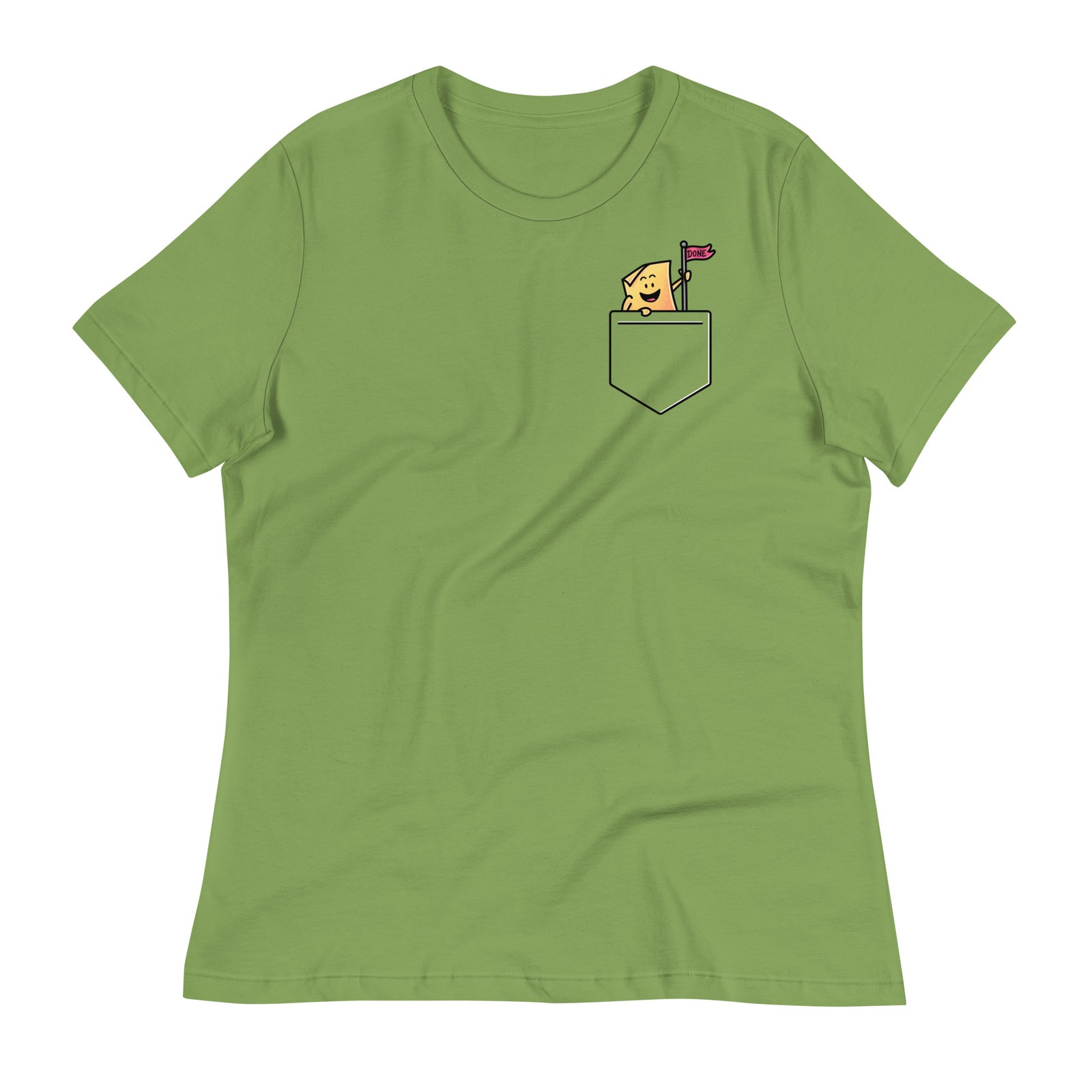 Women's Relaxed T-Shirt (The Thing: Pocket) — t-shirt front view, Anti-Planner design by Dani Donovan