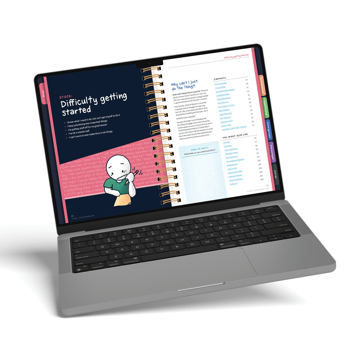 Anti-Planner Digital Version (Interactive PDF)