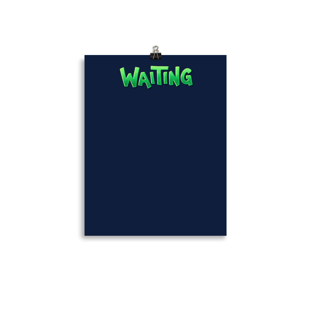 Kanban Board (Paper Poster) [3/4]: Waiting — ADHD-friendly Kanban board by Dani Donovan, front view