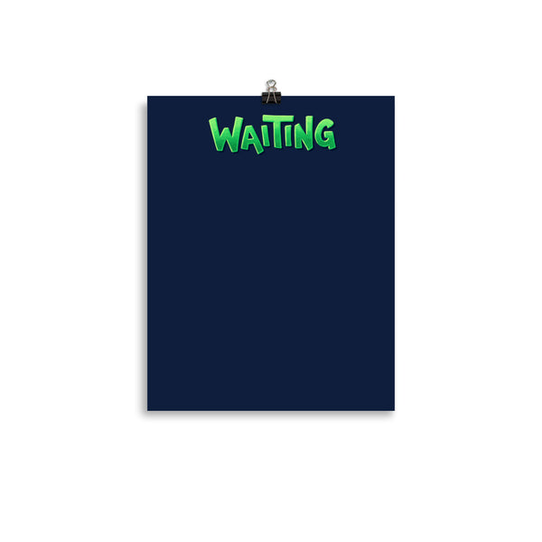 Kanban Board (Paper Poster) [3/4]: Waiting — ADHD-friendly Kanban board by Dani Donovan, front view