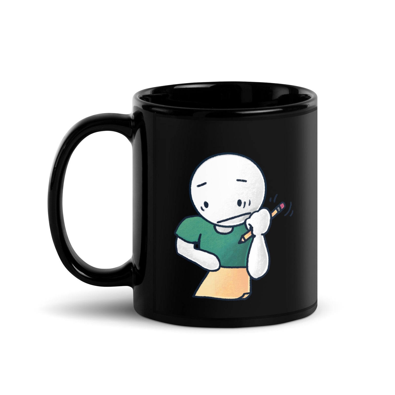 1.1: Difficulty Getting Started Mug — 11oz ceramic mug front, Anti-Planner design by Dani Donovan