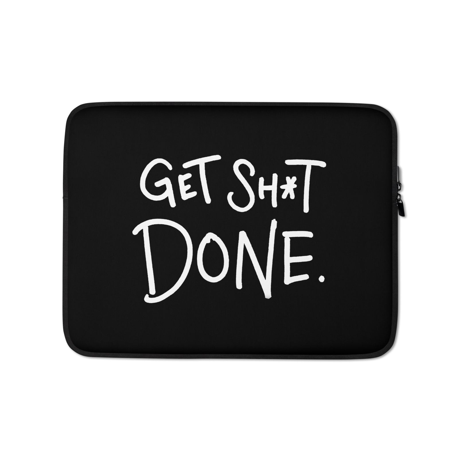 Laptop Sleeve (Get Shit Done) — laptop sleeve front, Anti-Planner design by Dani Donovan