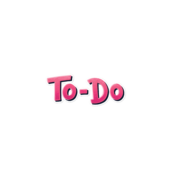 Kanban Board (Large Sticker) [1/4]: To-Do — ADHD-friendly Kanban board by Dani Donovan, front view