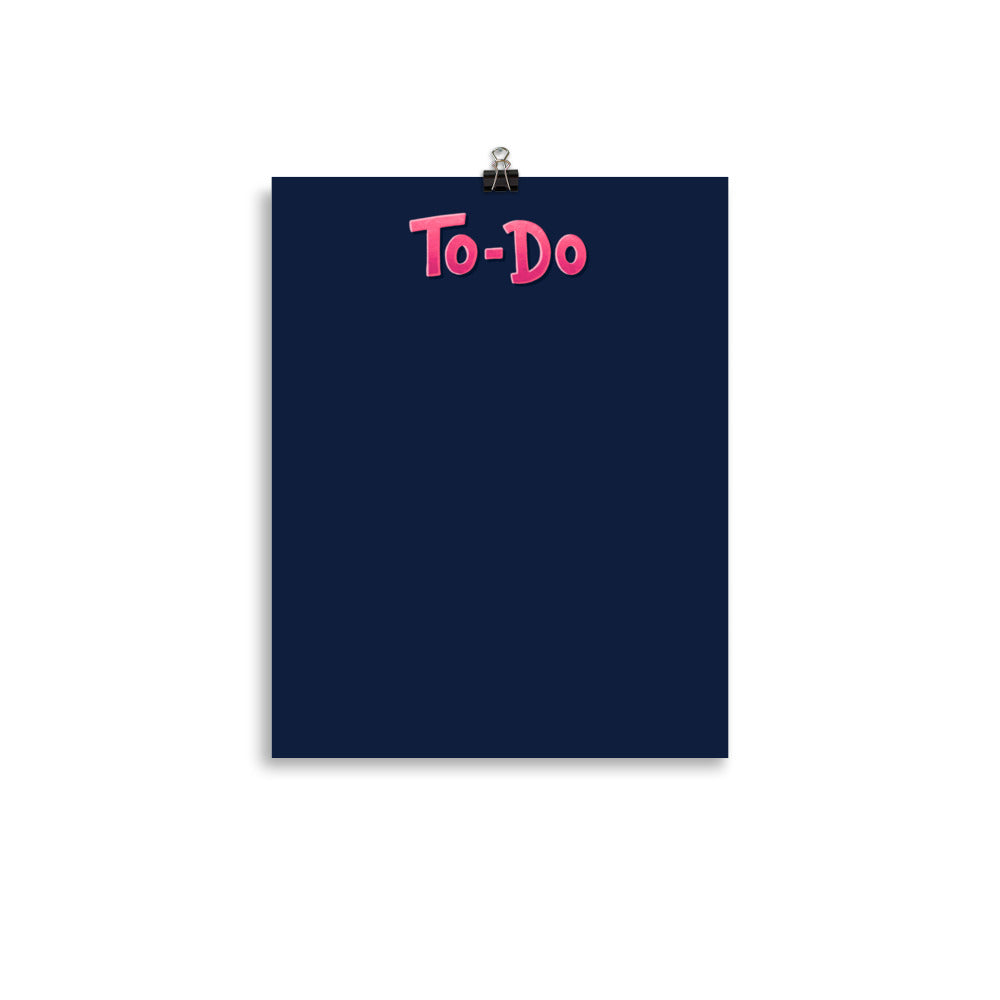 Kanban Board (Paper Poster) [1/4]: To-Do — ADHD-friendly Kanban board by Dani Donovan, front view