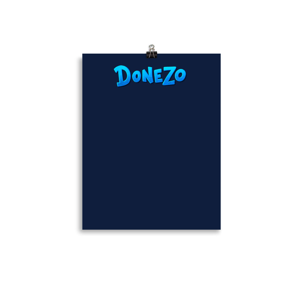 Kanban Board (Paper Poster) [4/4]: Donezo — ADHD-friendly Kanban board by Dani Donovan, front view